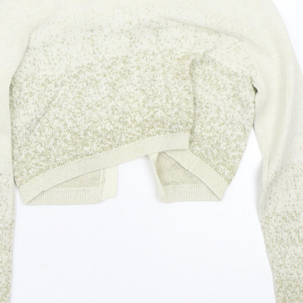 TU Girls Beige   Cardigan Jumper Size 7 Years