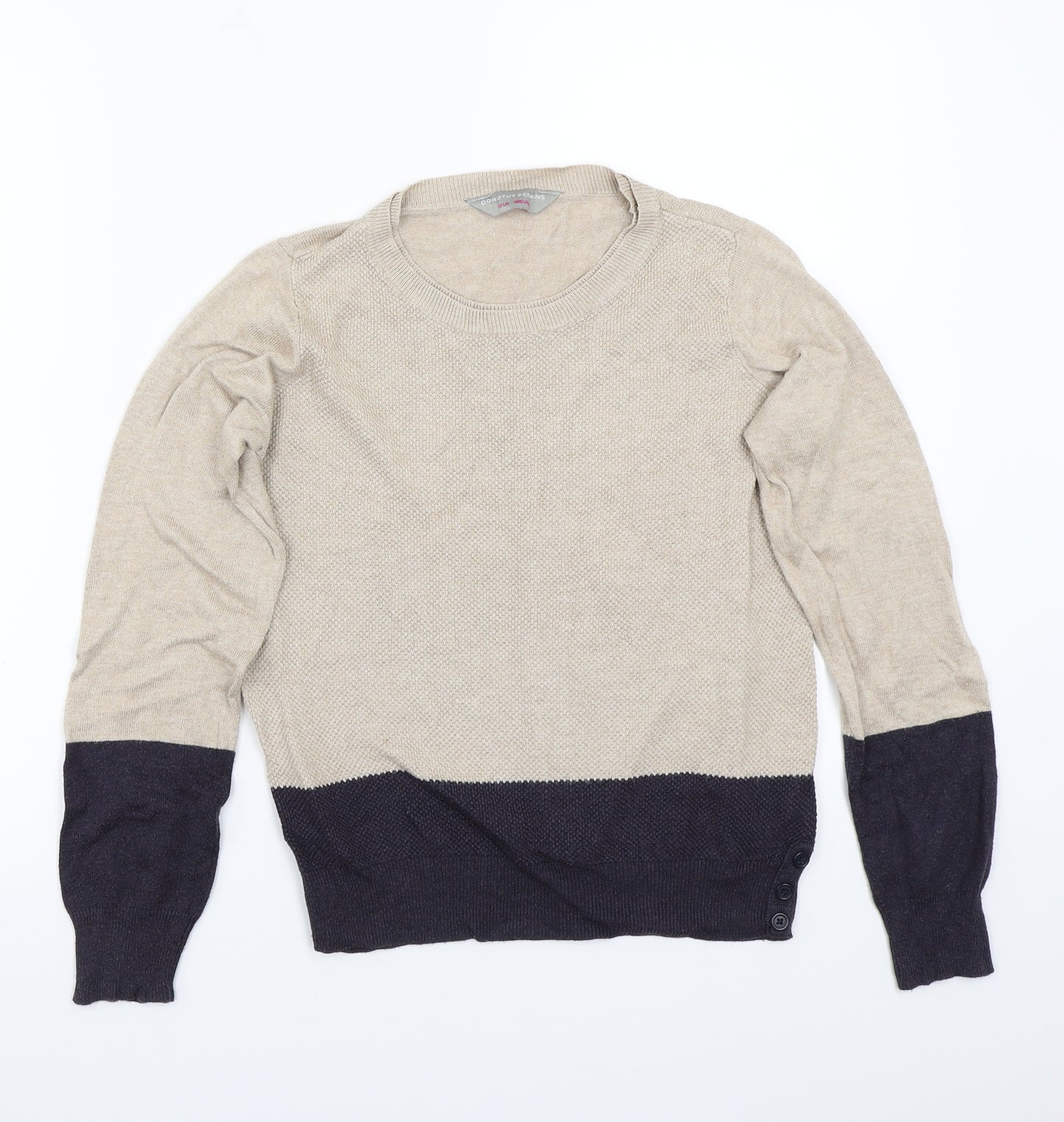 Dorothy Perkins Womens Beige   Pullover Jumper Size 12