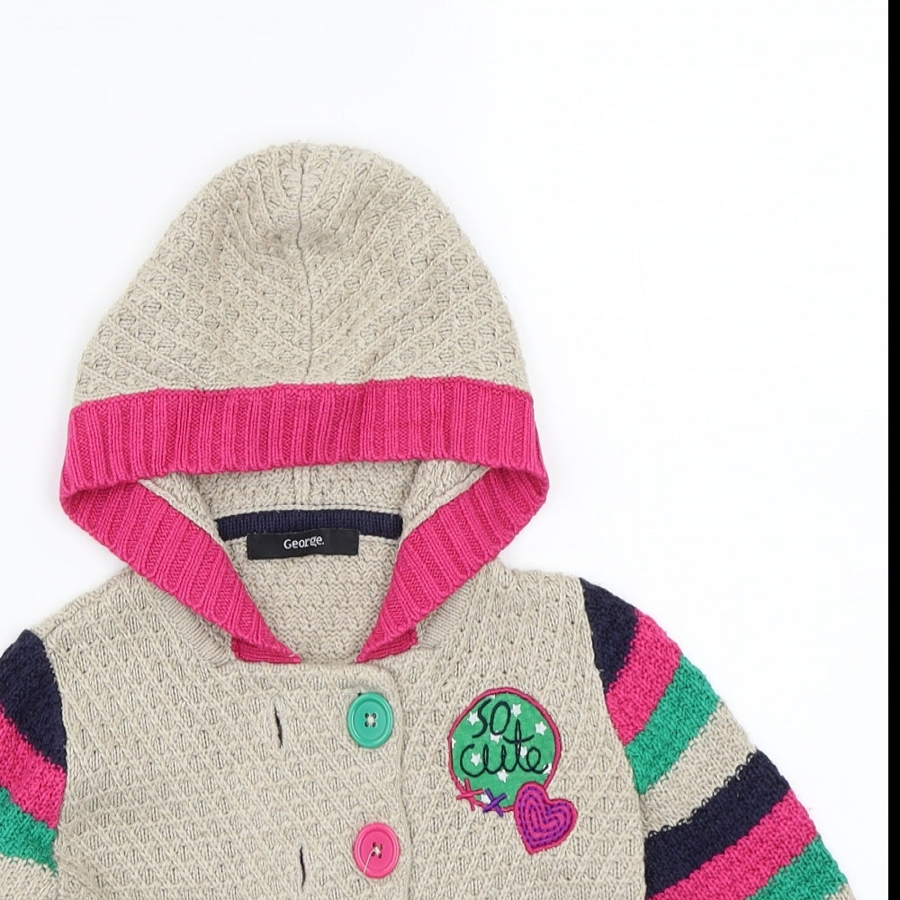 George Girls Beige   Jacket Coatigan Size 24 Months