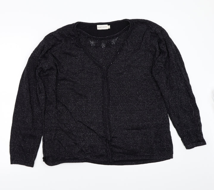 Bonmarché Womens Black Pullover Jumper Size L