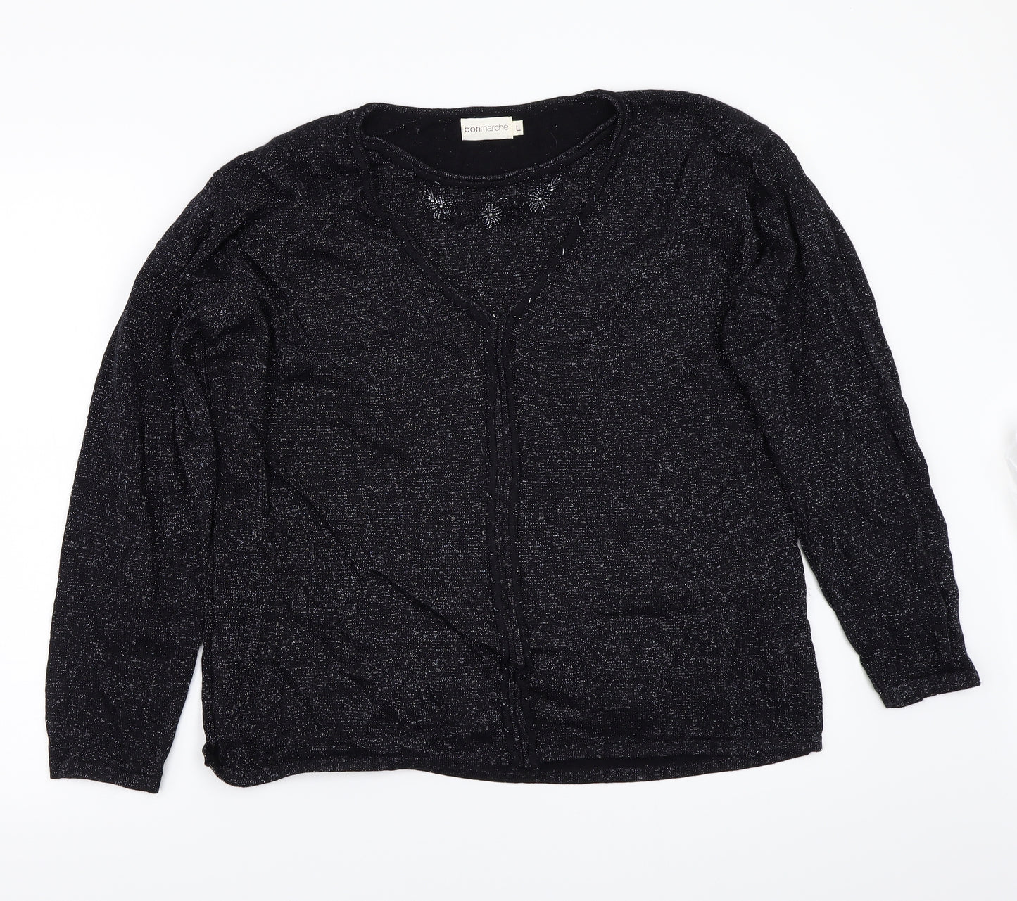 Bonmarché Womens Black   Pullover Jumper Size L
