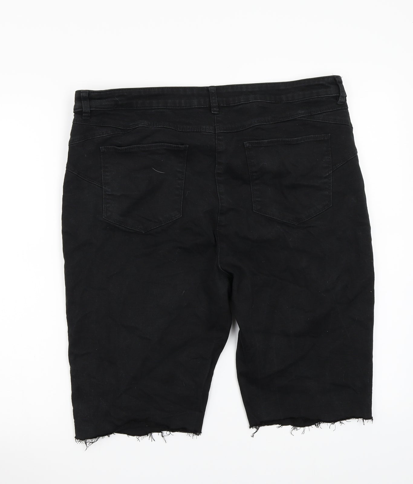 Marks and Spencer Womens Black   Cut-Off Shorts Size 20