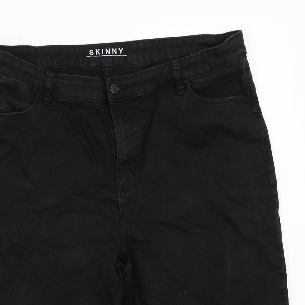 Marks and Spencer Womens Black   Cut-Off Shorts Size 20