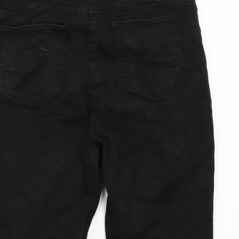 Marks and Spencer Womens Black   Cut-Off Shorts Size 20