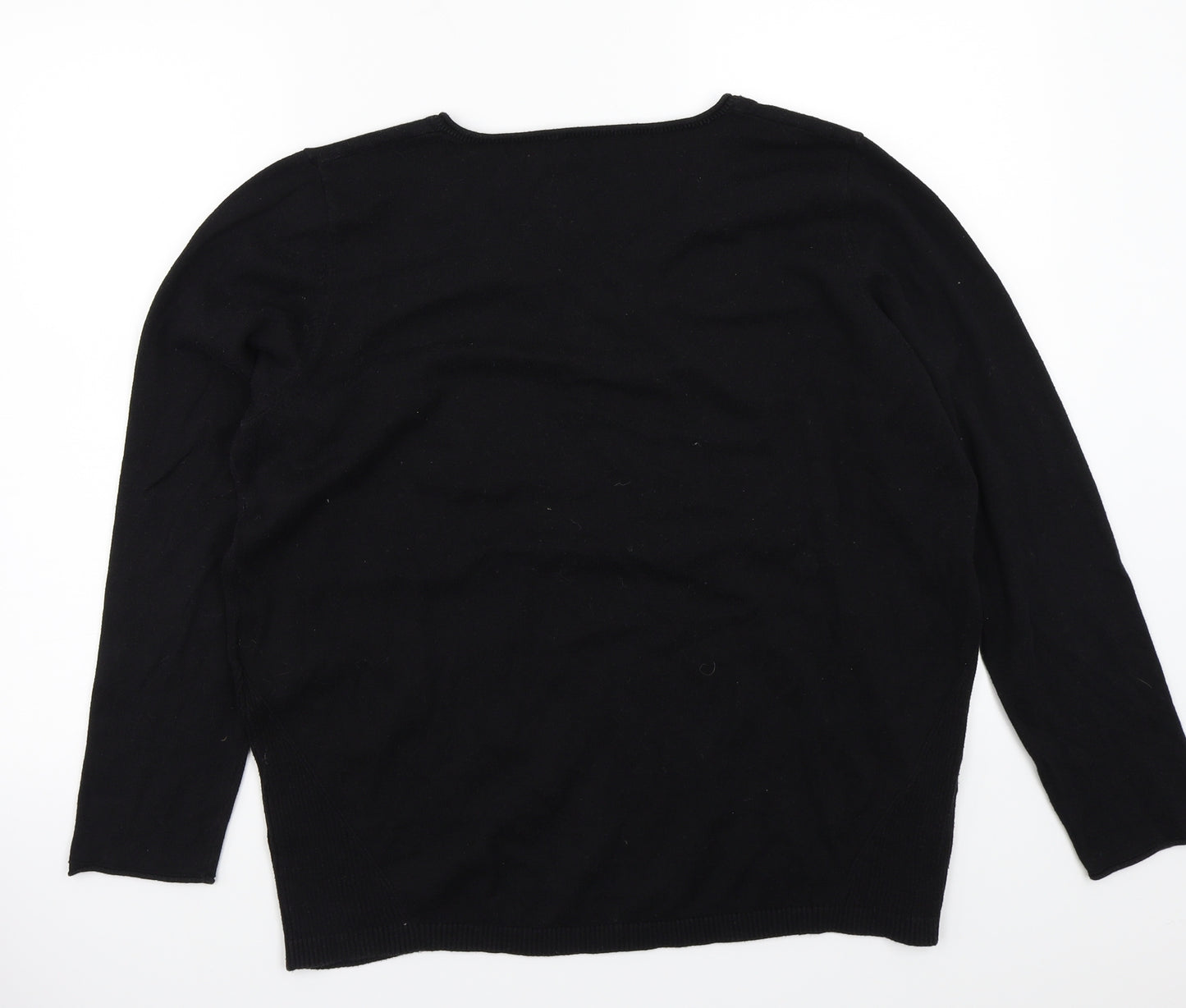 Triangle Womens Black   Pullover Jumper Size M