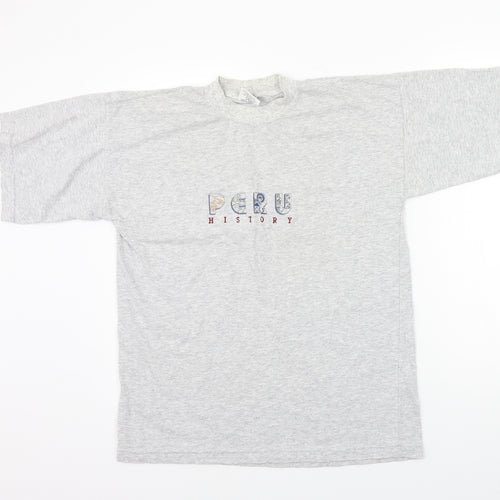 Sipanart Womens Grey   Basic T-Shirt Size L