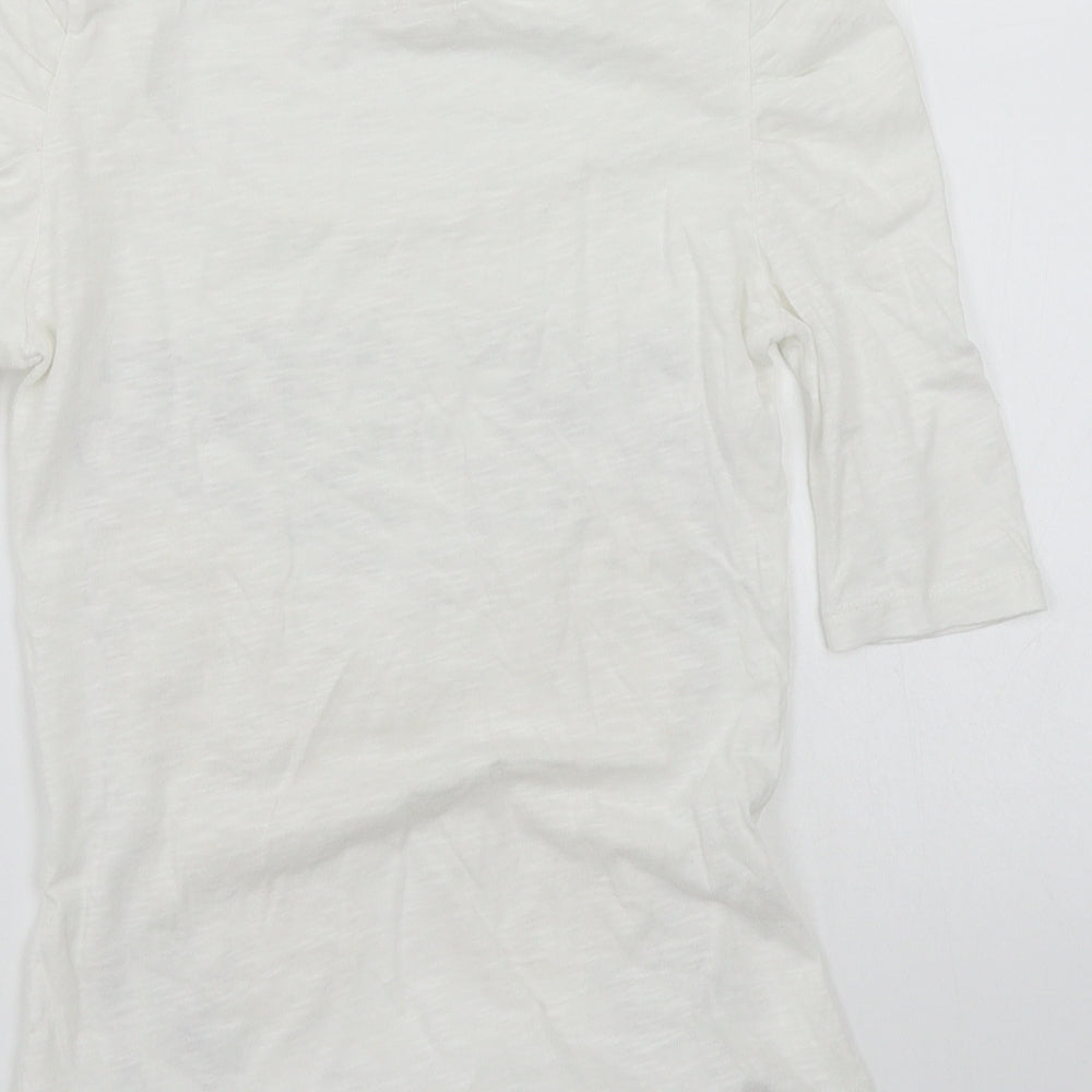Bershka Womens White   Basic T-Shirt Size S