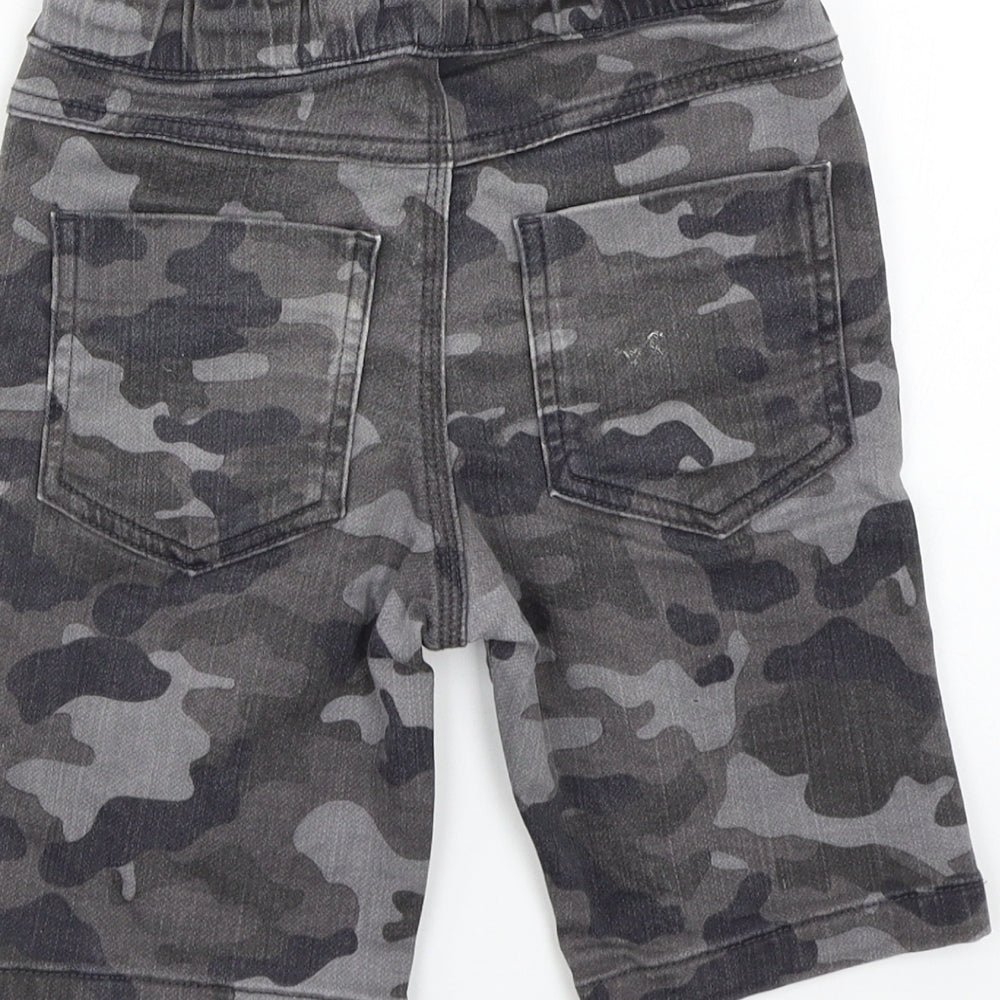 NEXT Boys Grey Camouflage  Bermuda Shorts Size 7 Years