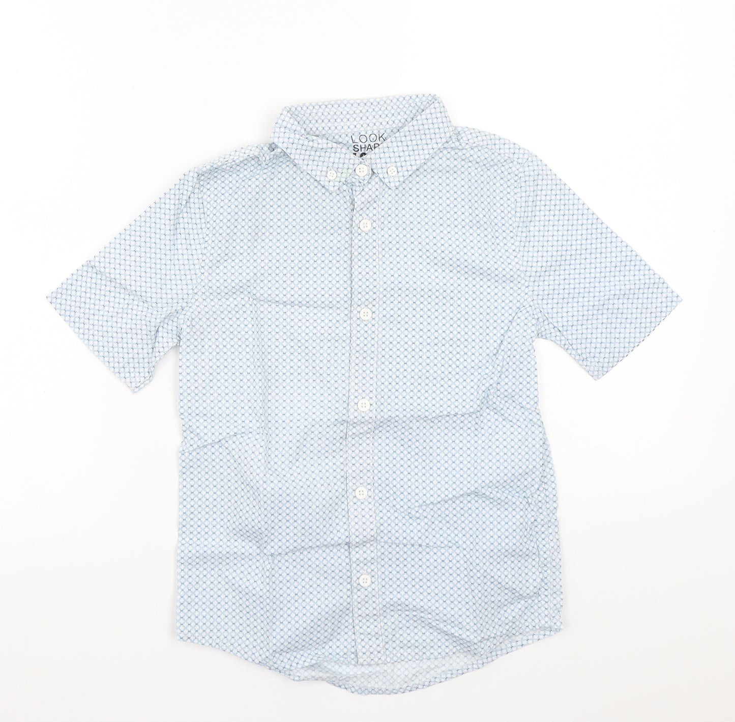 F&F Girls Blue   Basic Button-Up Size 7-8 Years