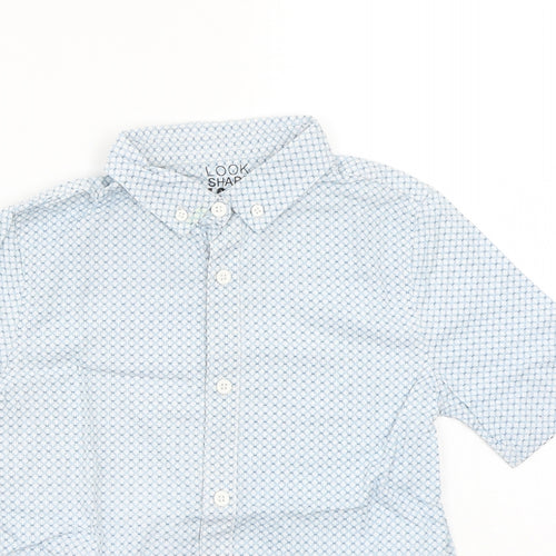 F&F Girls Blue   Basic Button-Up Size 7-8 Years