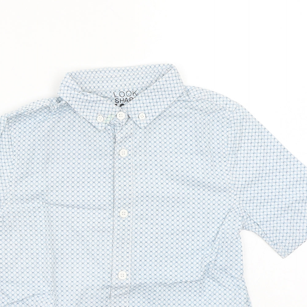 F&F Girls Blue   Basic Button-Up Size 7-8 Years