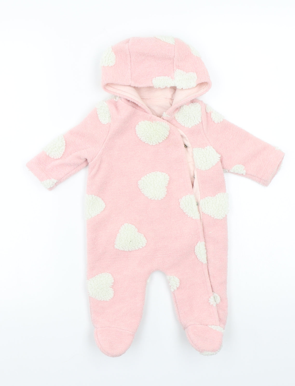 TU Baby Pink Polka Dot  Babygrow One-Piece Size 0-3 Months