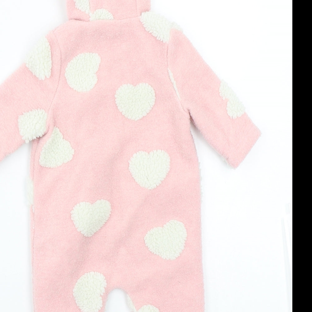TU Baby Pink Polka Dot  Babygrow One-Piece Size 0-3 Months