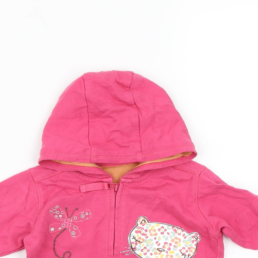 Marks and Spencer Girls Pink   Jacket Coat Size 3-6 Months