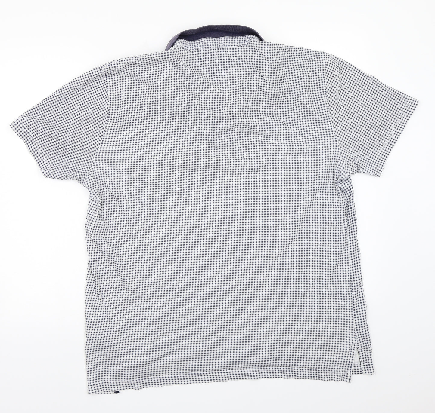 Tommy Hilfiger Mens White Check   Polo Size L