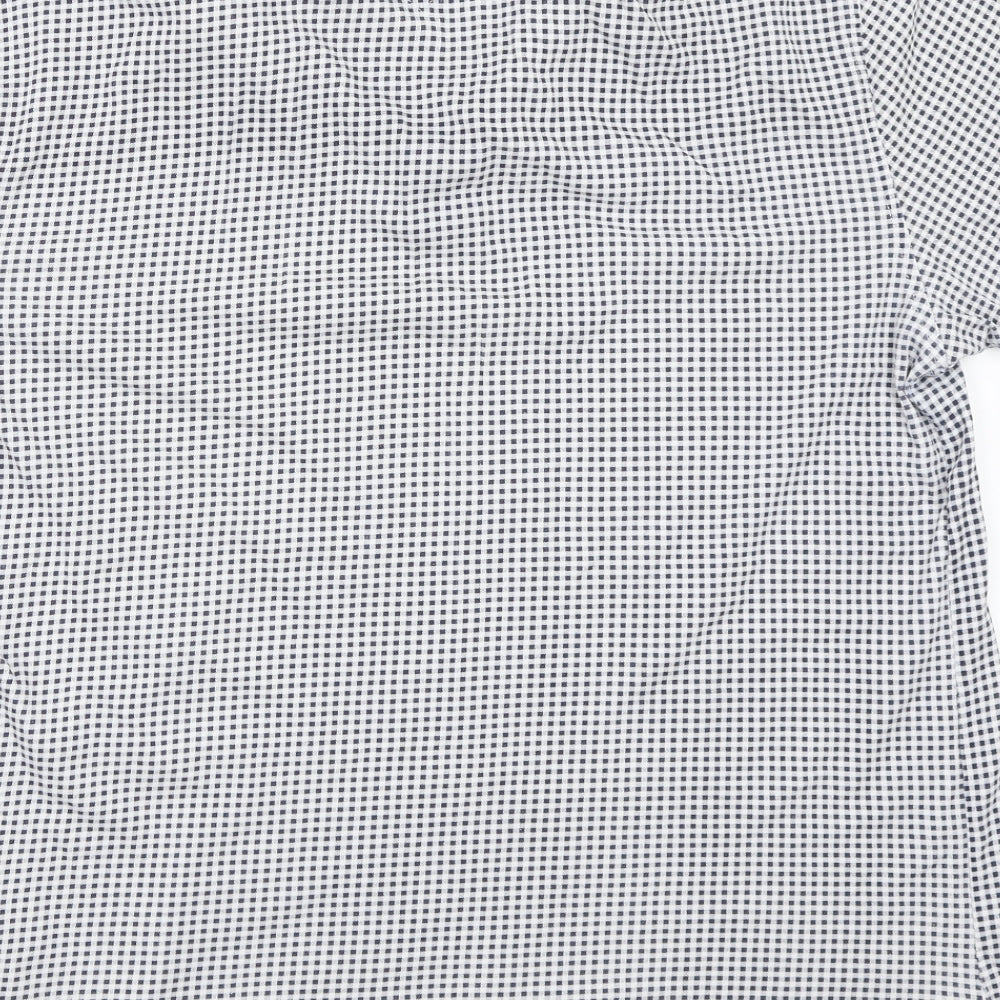 Tommy Hilfiger Mens White Check   Polo Size L