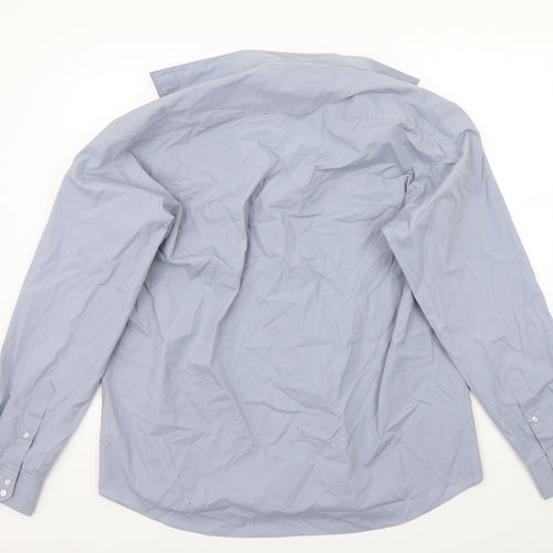 Taylor & Wright Mens Blue    Button-Up Size 17