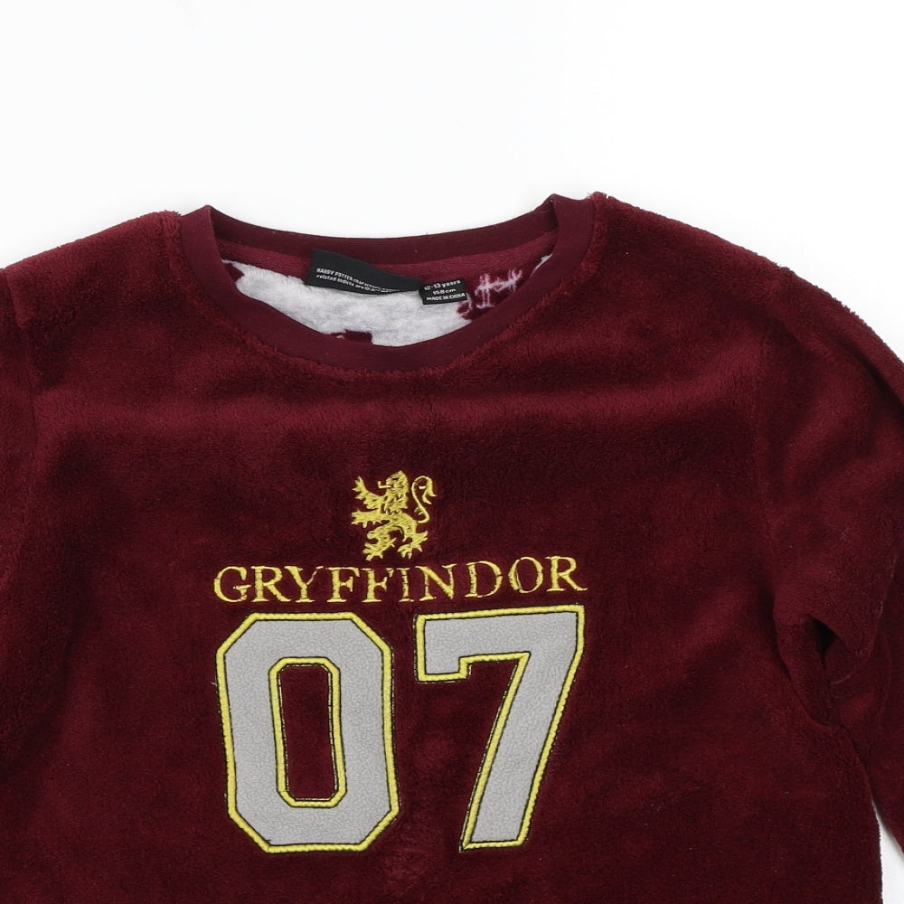 Harry Potter Girls Purple   Top Pyjama Top Size 13 Years