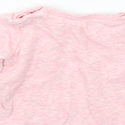 H&M Girls Pink   Pullover Jumper Size 3-6 Months