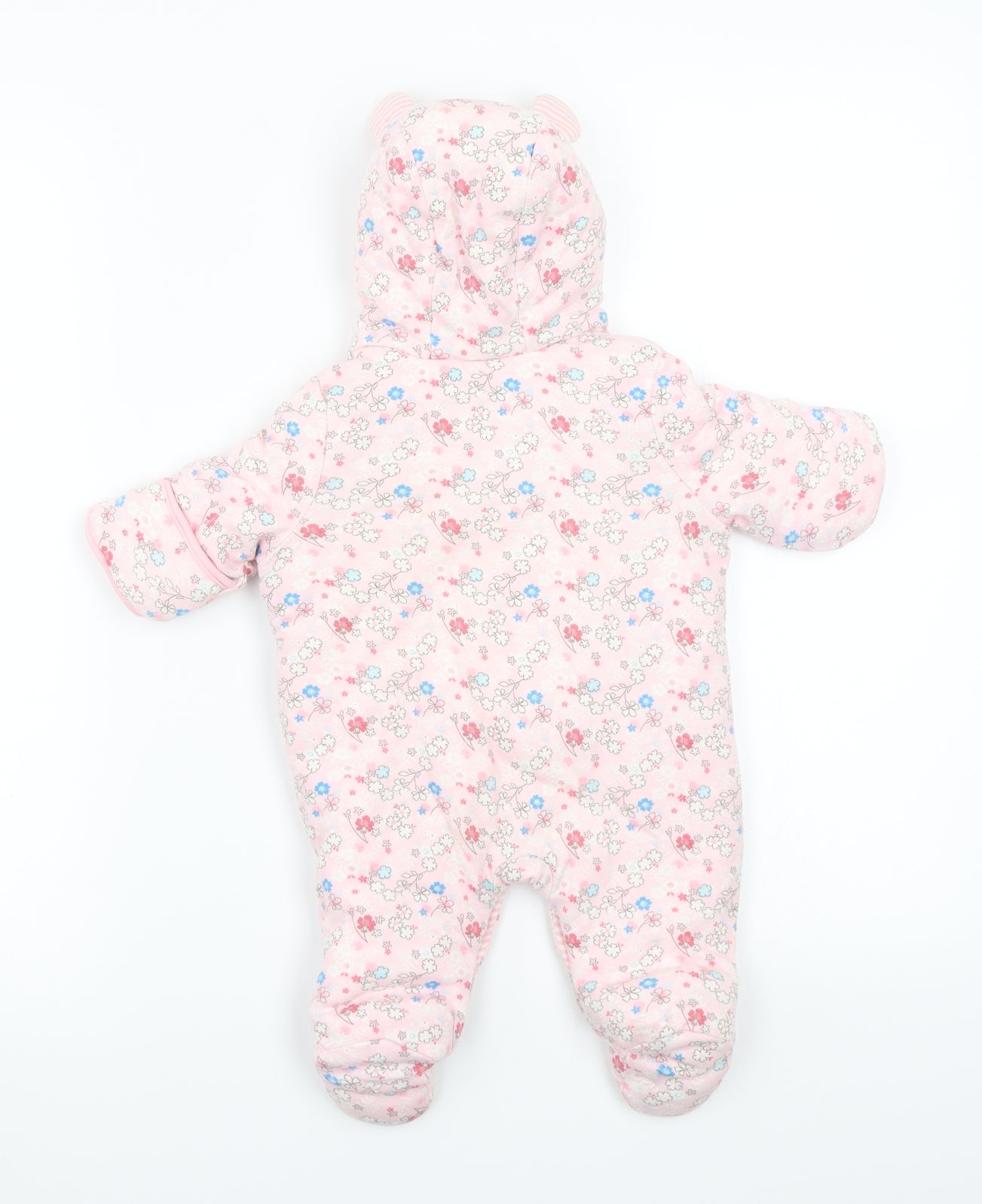 Mini Club Girls Pink Floral  Babygrow One-Piece Size Newborn