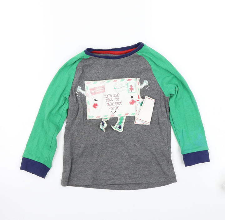 Marks and Spencer Boys Grey Basic T-Shirt Size 3-4 Years