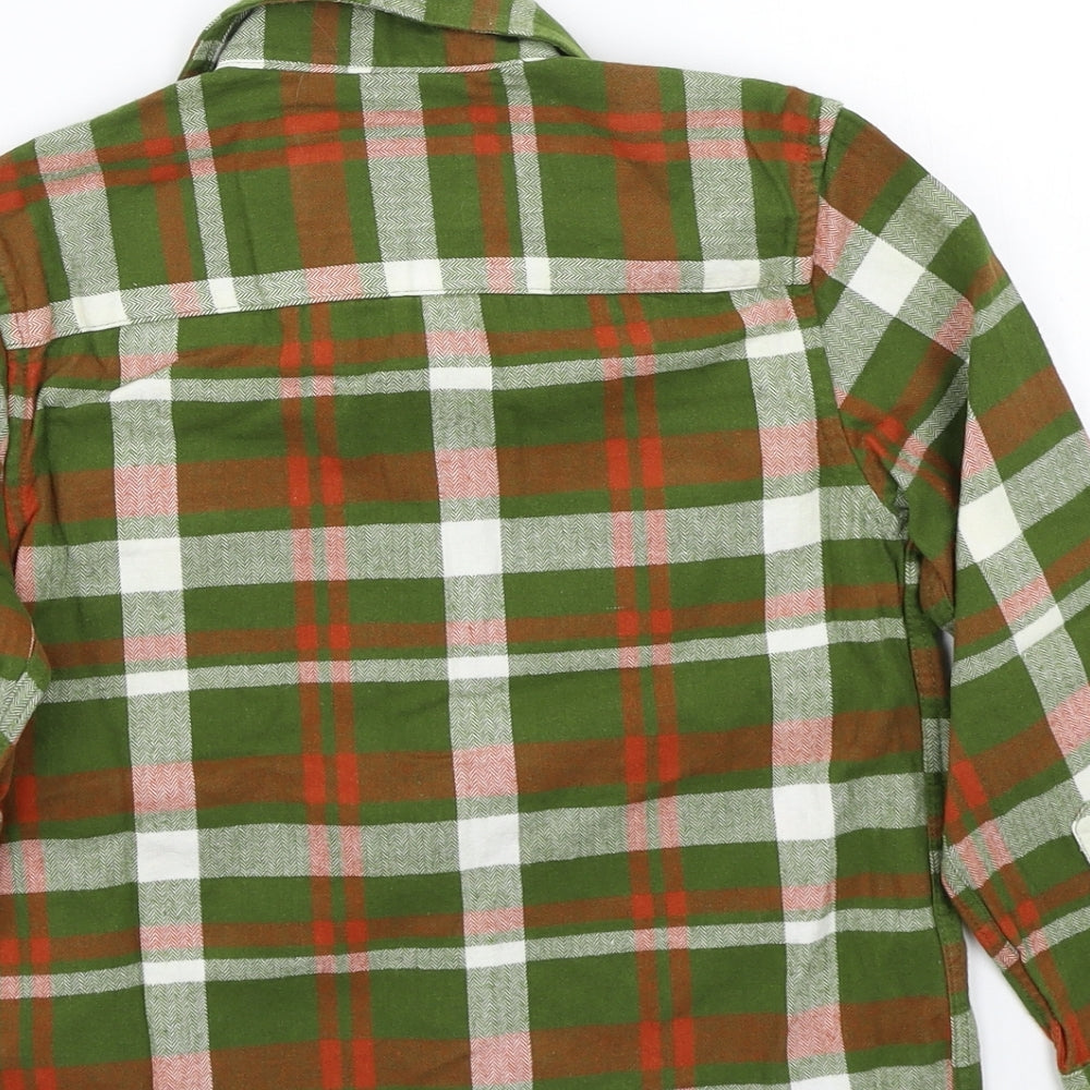 RJR.John Rocha Boys Grey Check Rayon Basic Button-Up Size 7 Years