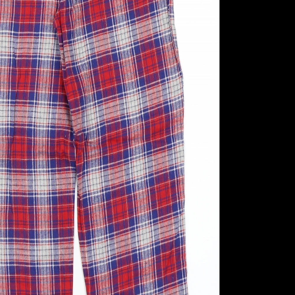 George Girls Red Check   Pyjama Pants Size 12-13 Years