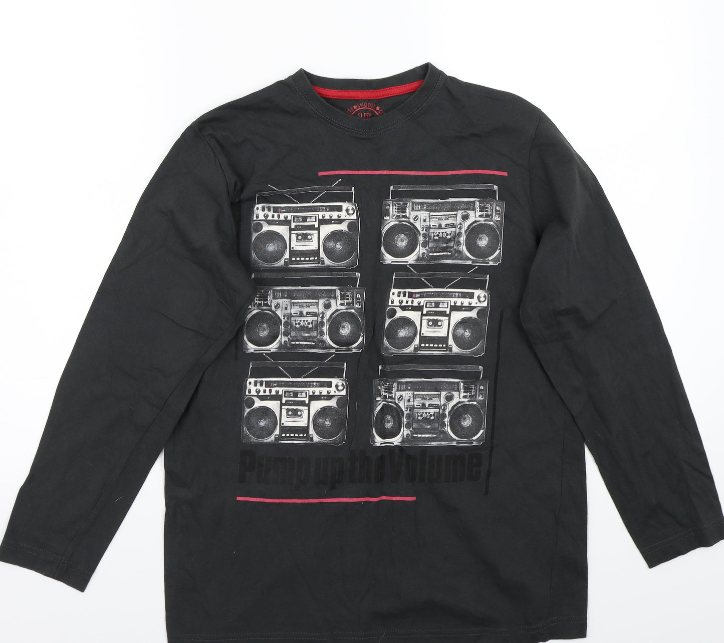 Matalan Boys Grey  Rayon Basic T-Shirt Size 12-13 Years