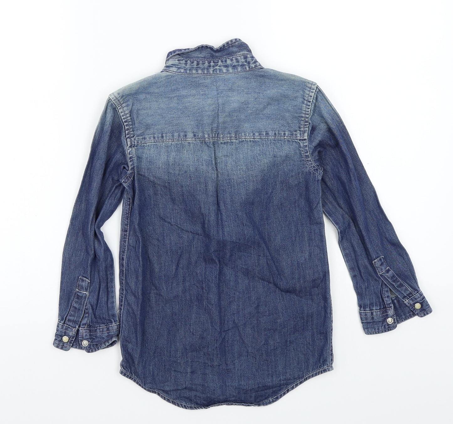 River Island Boys Blue   Basic Button-Up Size 4-5 Years