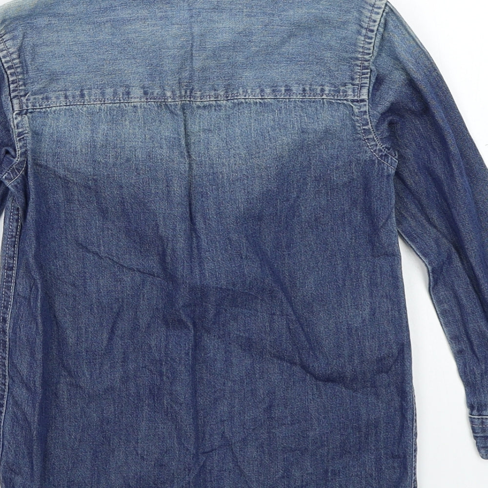 River Island Boys Blue   Basic Button-Up Size 4-5 Years