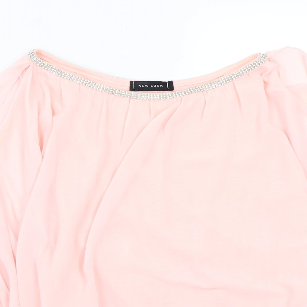 Newlook Womens Pink   Basic Blouse Size 10