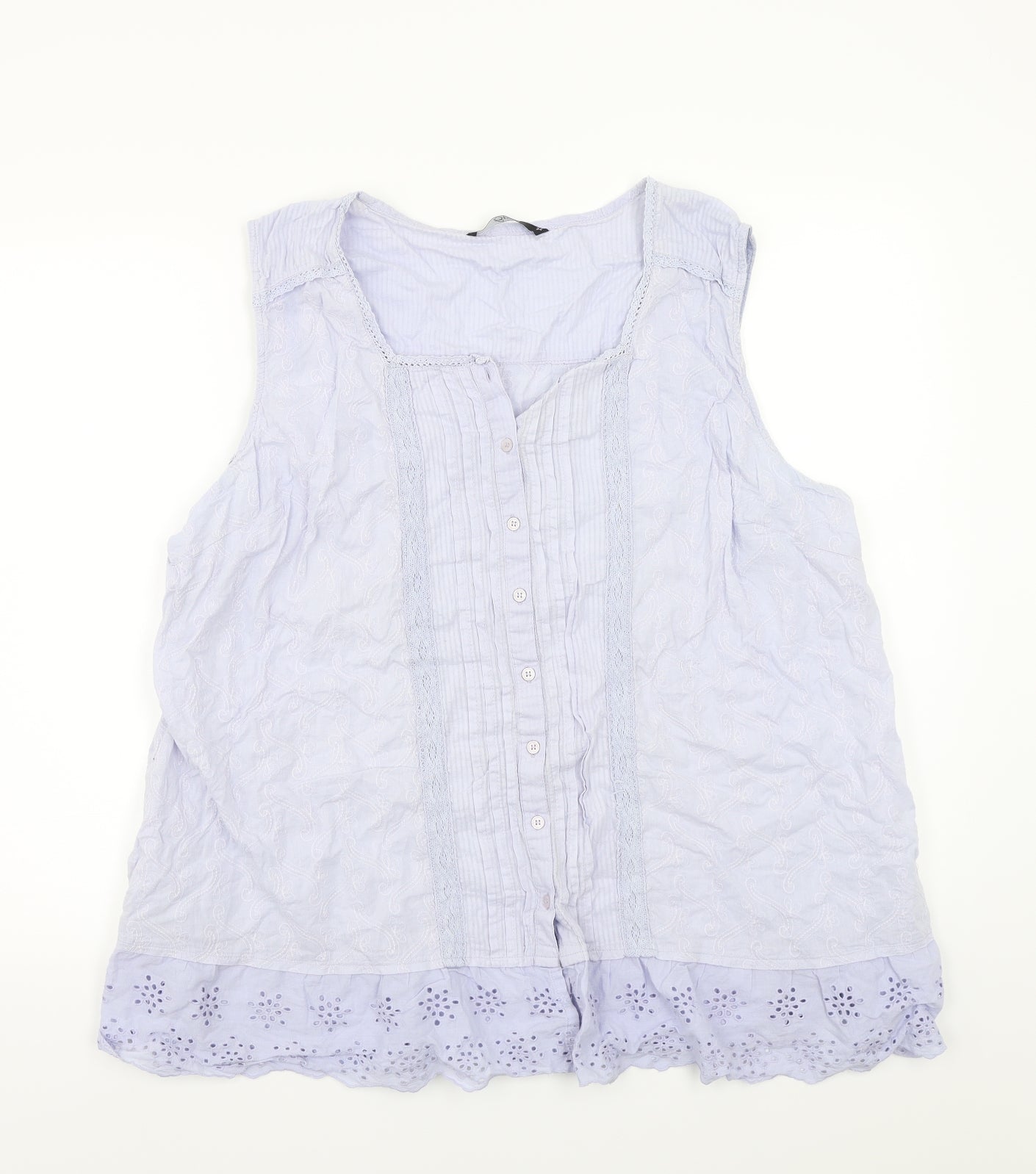 BM Womens Purple   Basic Button-Up Size 24