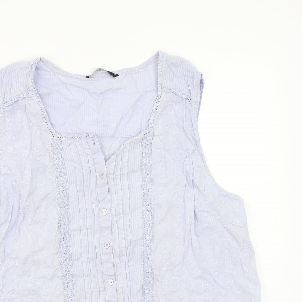 BM Womens Purple   Basic Button-Up Size 24