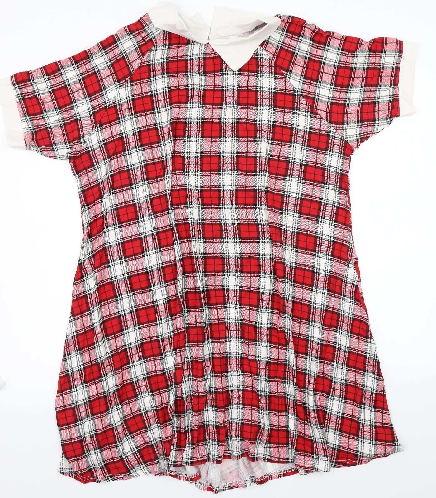 AX Paris Womens Red Check  A-Line  Size 18