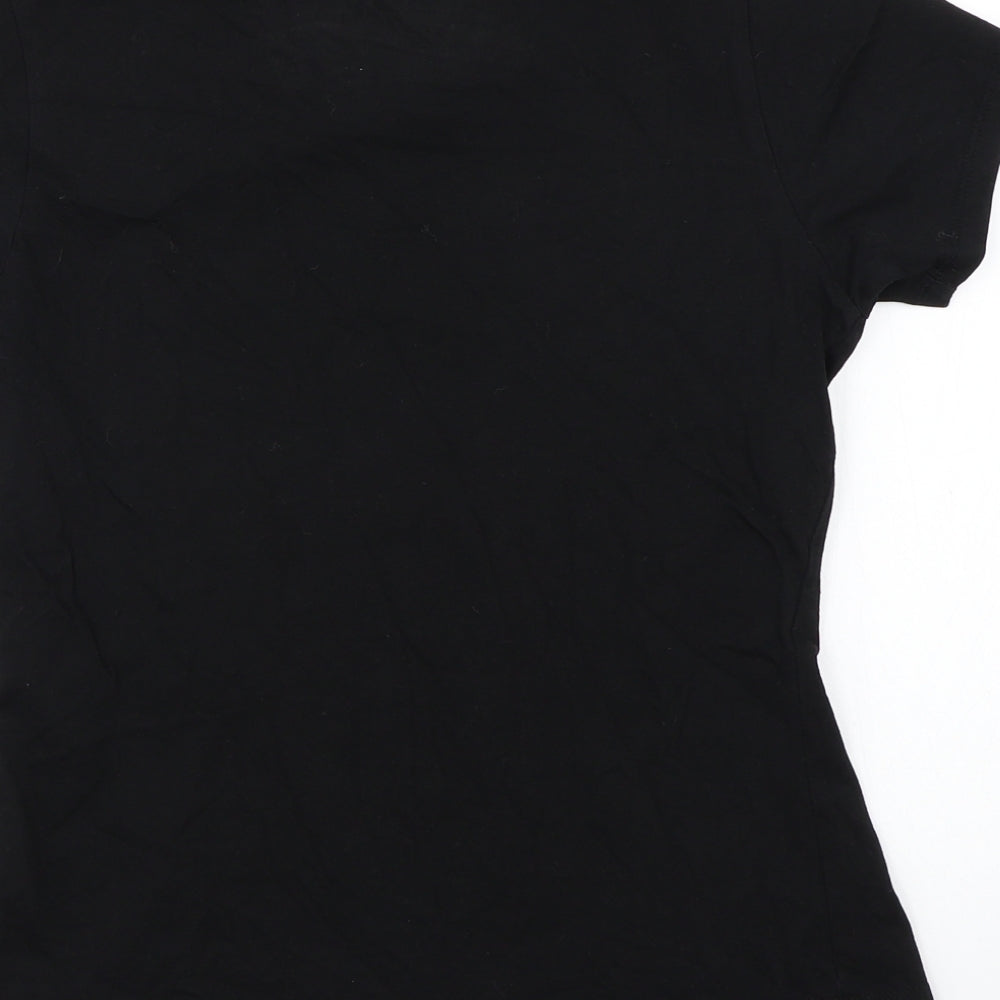 Boohoo Womens Black   Basic T-Shirt Size 10
