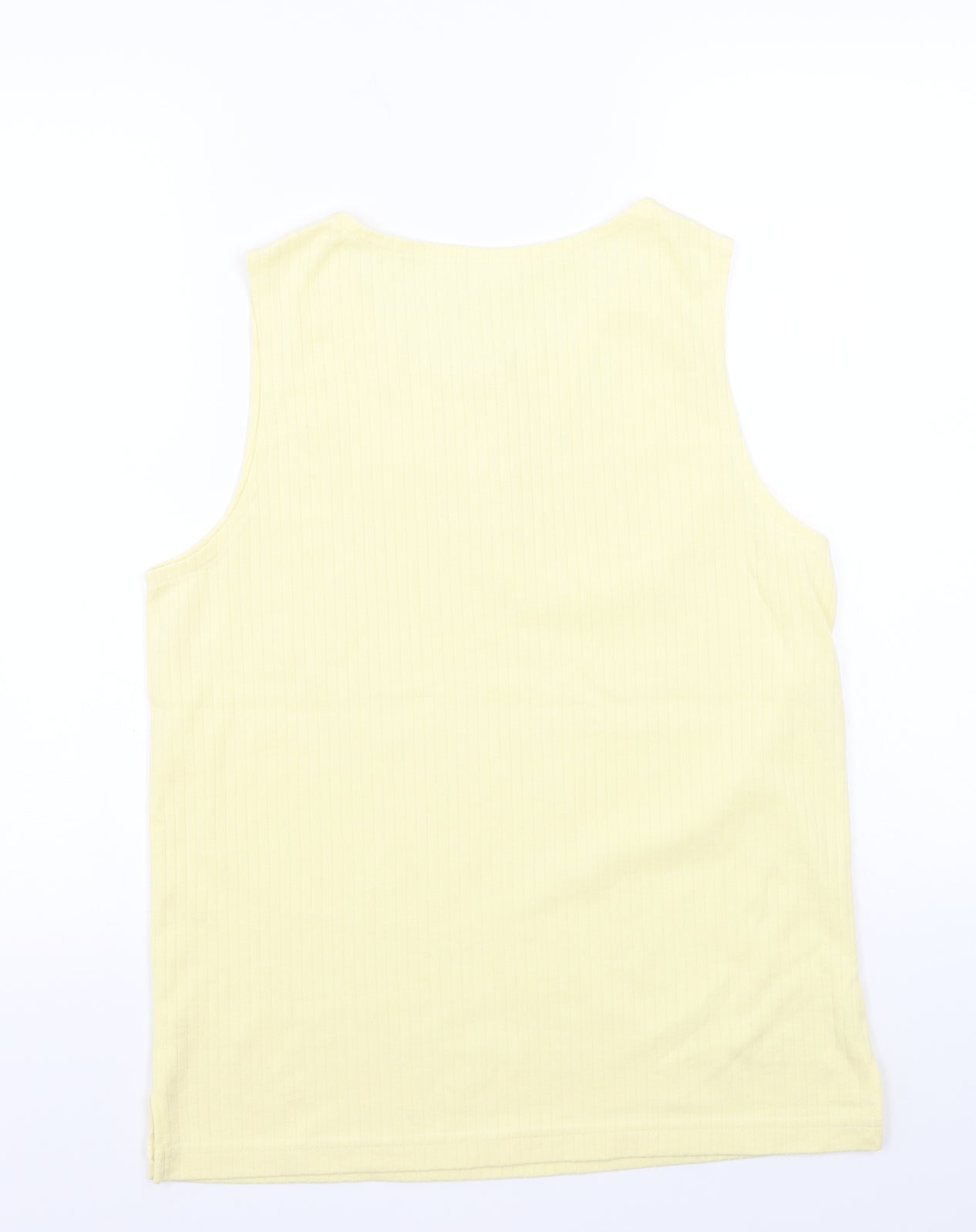 Preworn Womens Yellow   Basic Tank Size 14