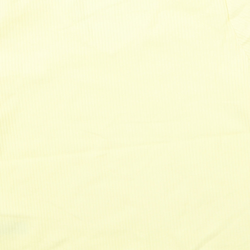 Marks and Spencer Womens Yellow   Basic T-Shirt Size 16
