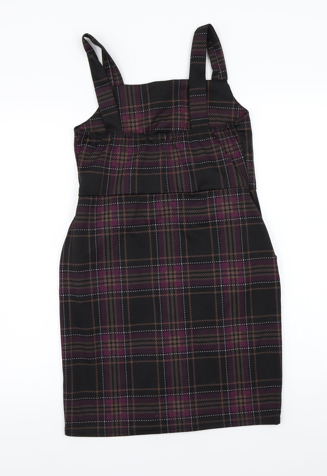 Select Womens Black Check  A-Line  Size 10