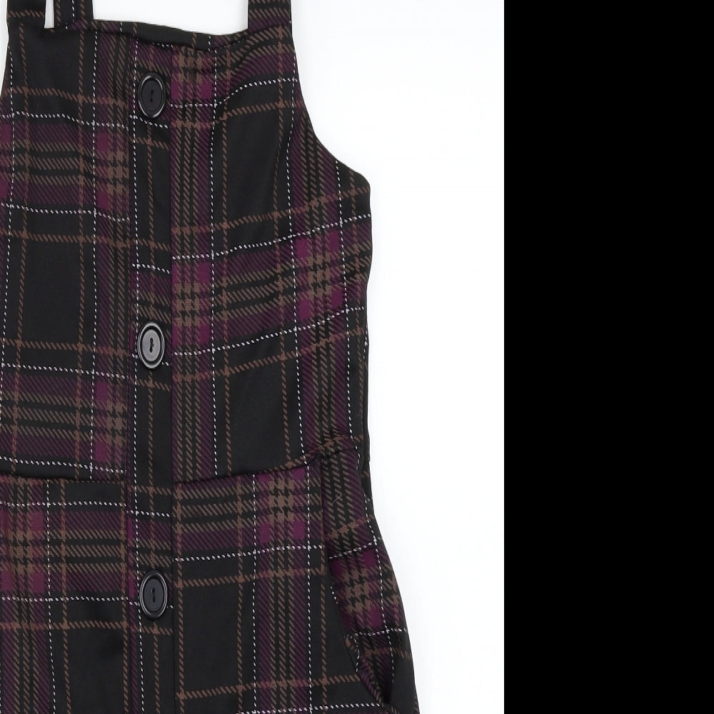 Select Womens Black Check  A-Line  Size 10