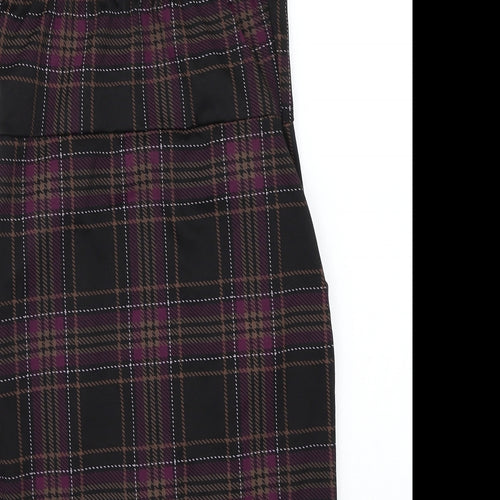 Select Womens Black Check  A-Line  Size 10