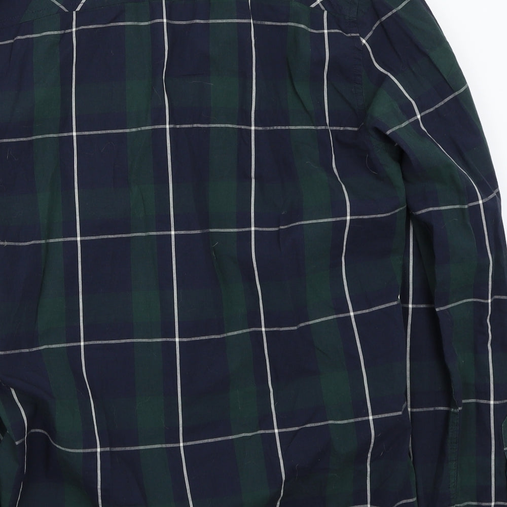 Firetrap Mens Green Check   Button-Up Size L