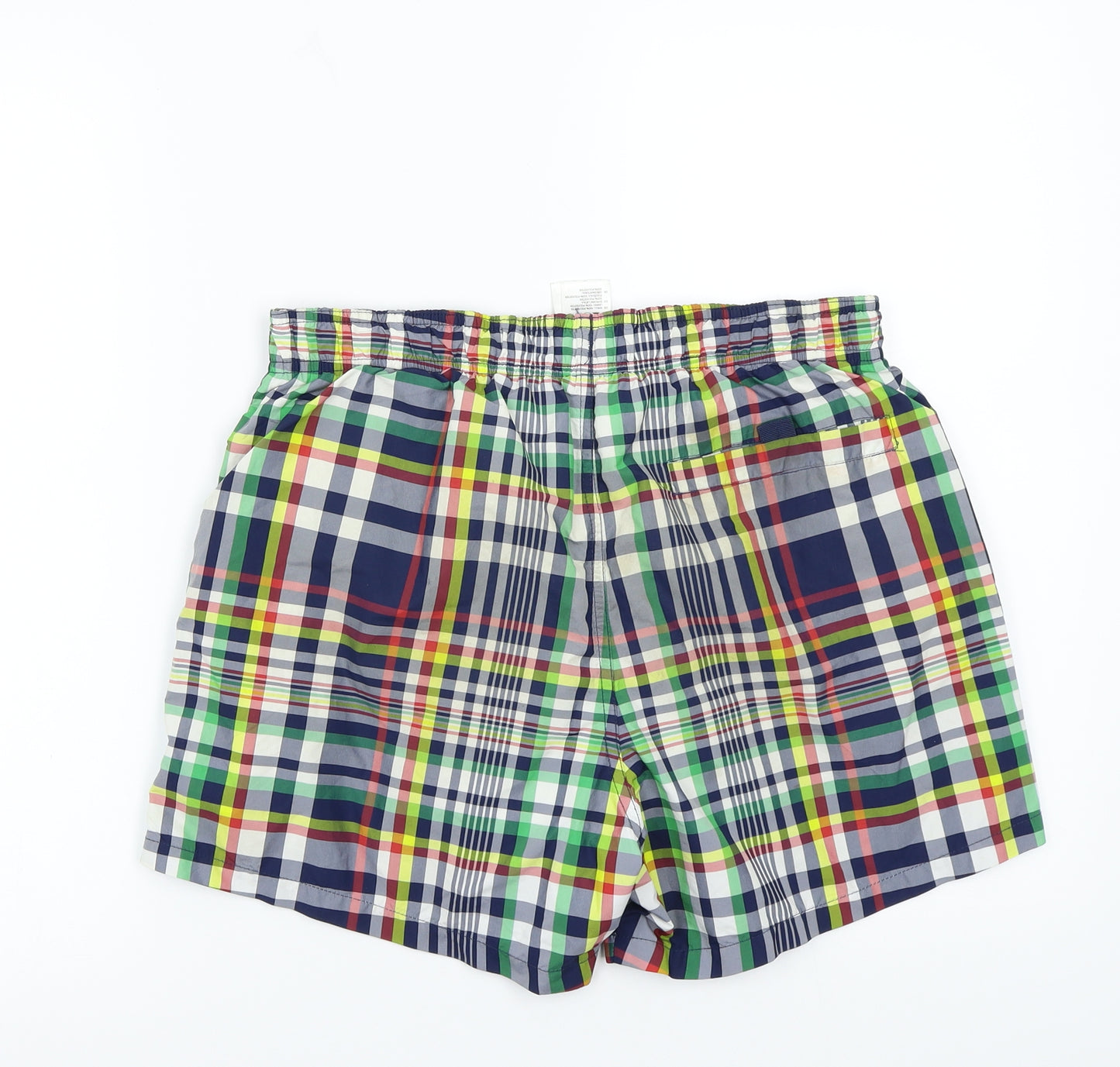 H&M Mens Blue Check  Bermuda Shorts Size S