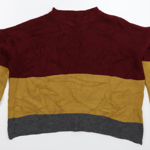 SheIn Womens Multicoloured  Knit Pullover Jumper Size S