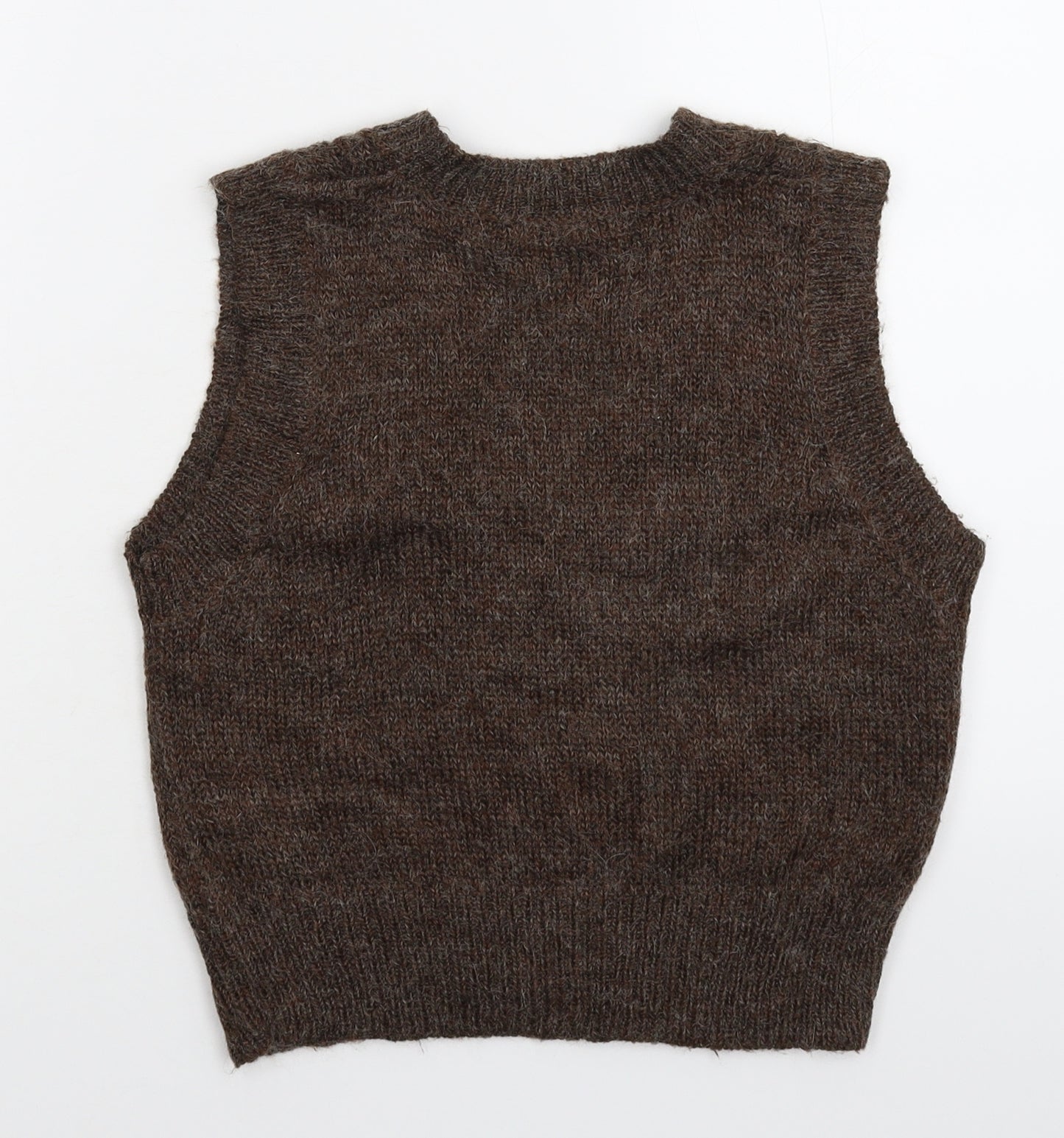 BISOU BISOU Womens Grey  Knit Vest Jumper Size S