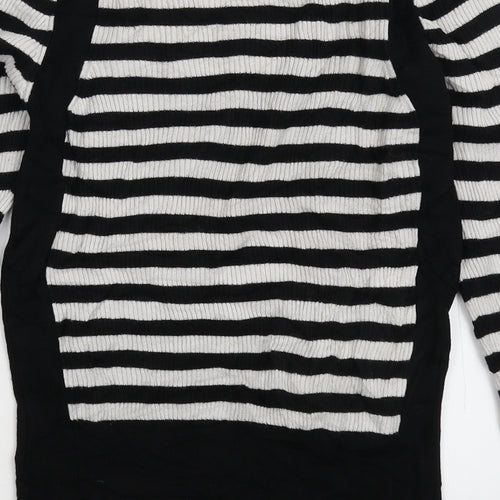 Marks and Spencer Womens Multicoloured Striped Knit Pullover Jumper Size 10
