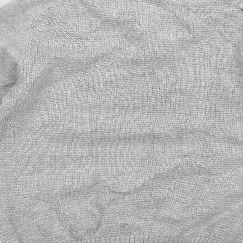 George Boys Grey  Knit Pullover Jumper Size 3-4 Years
