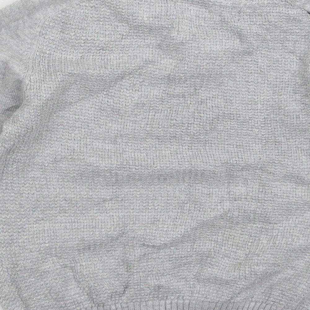 George Boys Grey  Knit Pullover Jumper Size 3-4 Years