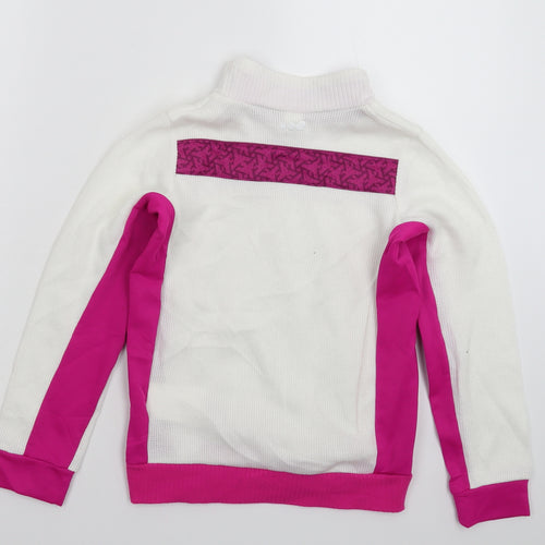 DECATHLON Girls White   Pullover Sweatshirt Size 10 Years