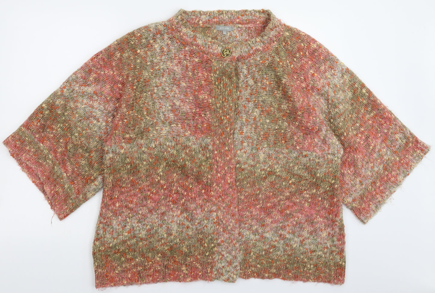 Per Una Womens Multicoloured  Knit Cardigan Jumper Size XL