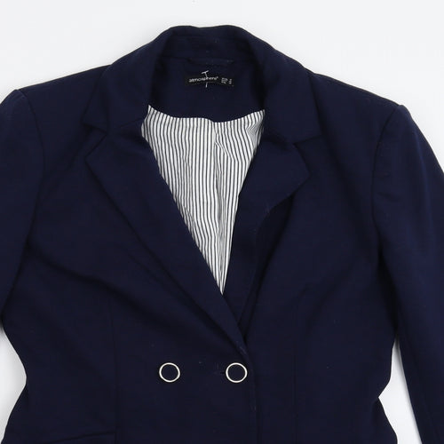 Atmosphere Womens Blue   Jacket Suit Jacket Size 12